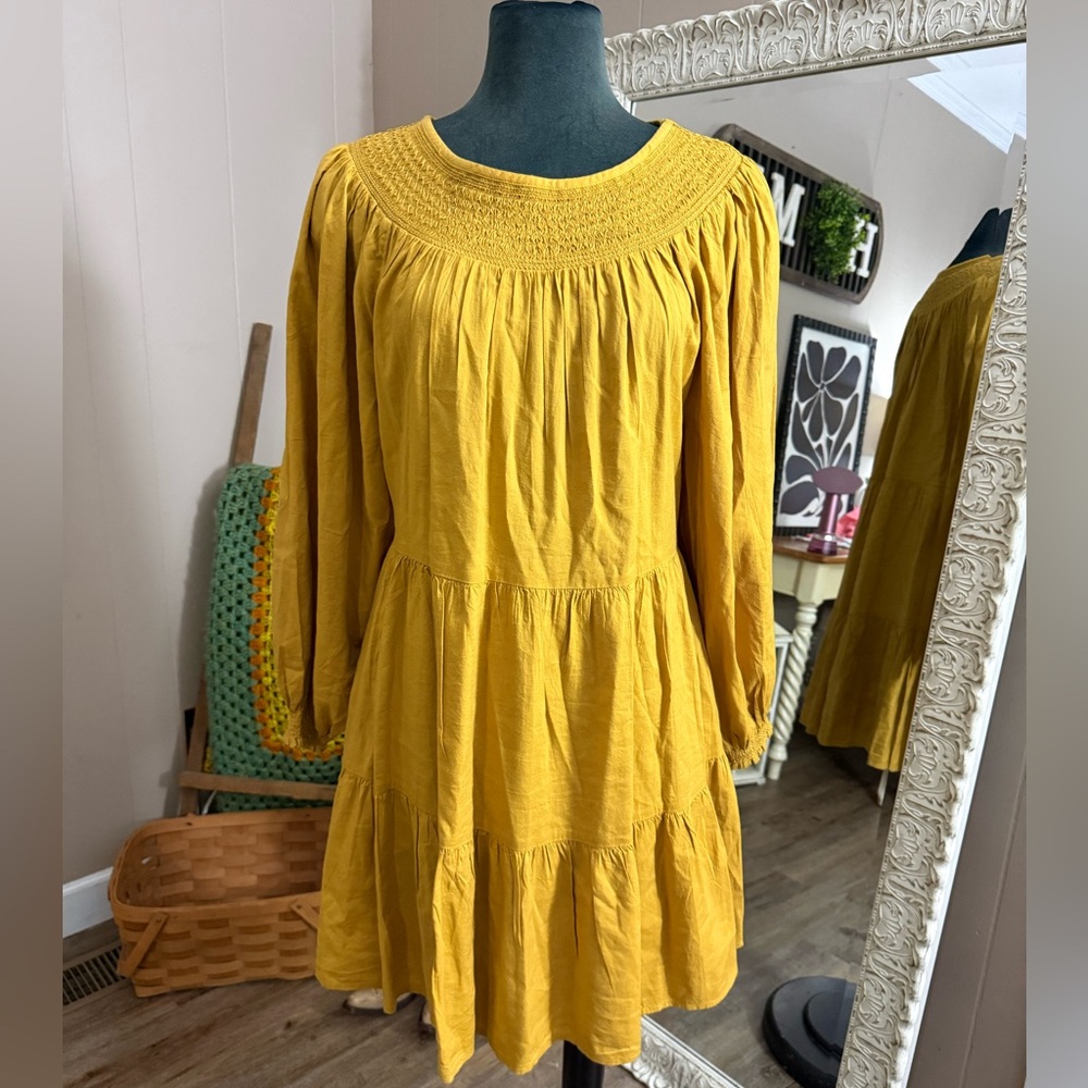 Old Navy • Smocked Tiered Mini Swing Dress